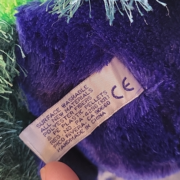 Aurora Perry Peacock 8" plush blue green stuffed bird animal toy cute - Picture 5 of 5